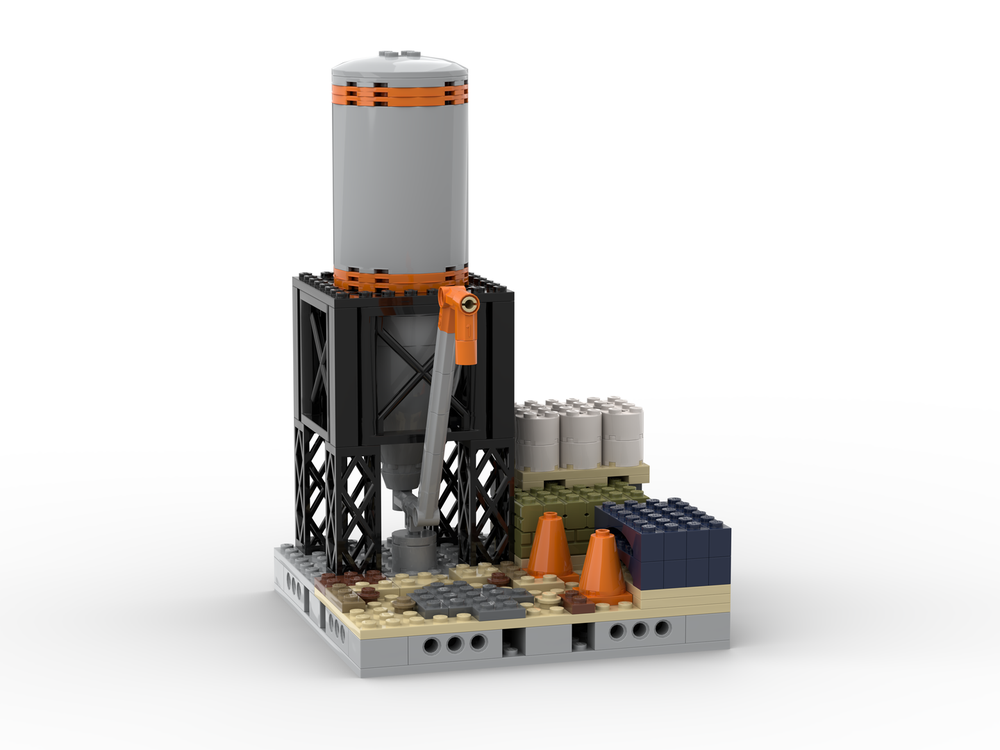 Lego Cement Silo Modular