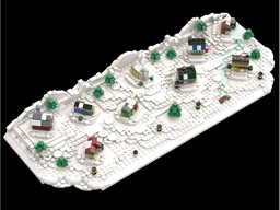 Tiny Winter Village Display