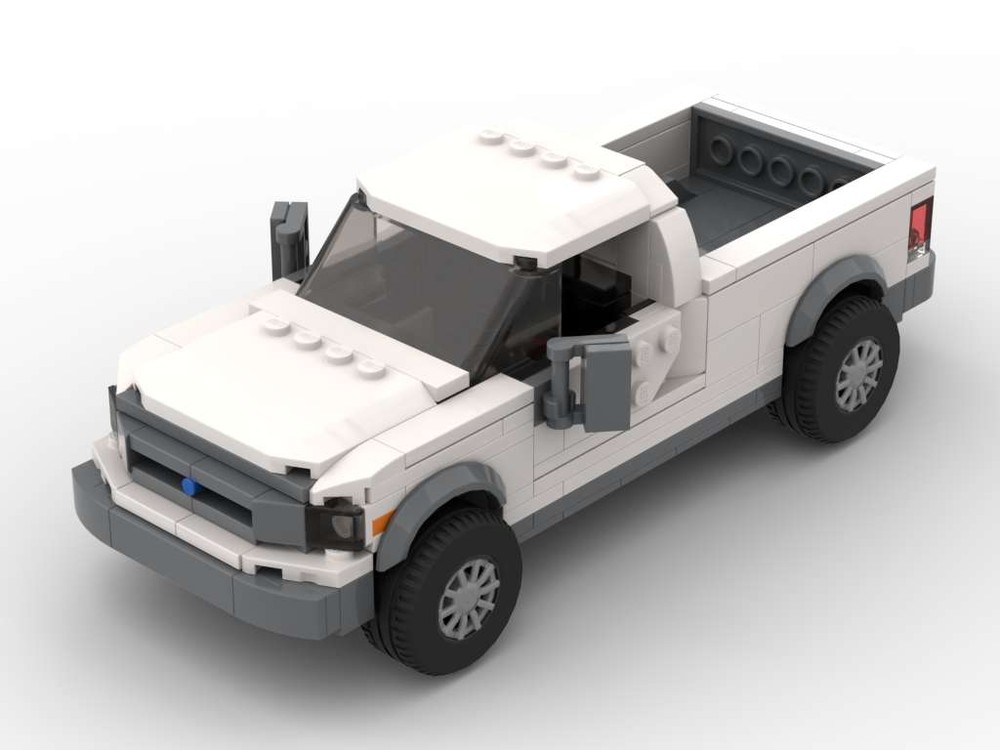 Lego Built Tough F-150 - White - 8 Stud Speed Champions