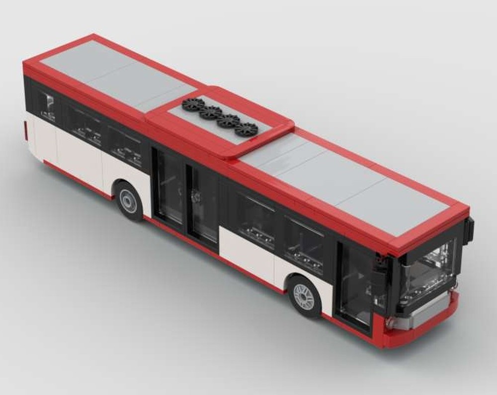 Lego Setra S 415 LE Business - Netherlands city bus – red/white