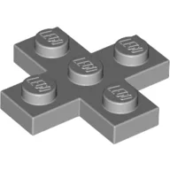 Plate 3 x 3 Cross / Light Bluish Gray