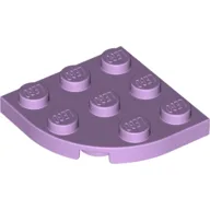 Plate Round Corner 3 x 3 / Lavender