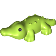 Lego Duplo Animal Alligator / Crocodile, Small / Lime