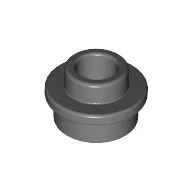 Plate Round 1 x 1 with Open Stud / Dark Bluish Gray