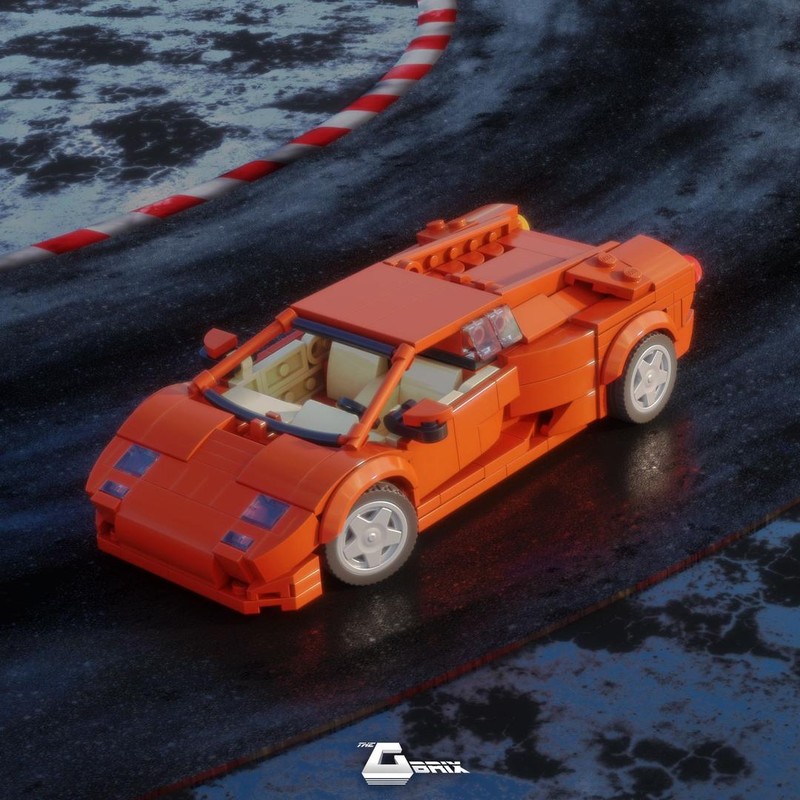 Lego Lamborghini Diablo 6.0 - Red/White/Yellow