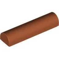Brick Curved 1 x 4 x 2/3 Double, No Studs / Dark Orange
