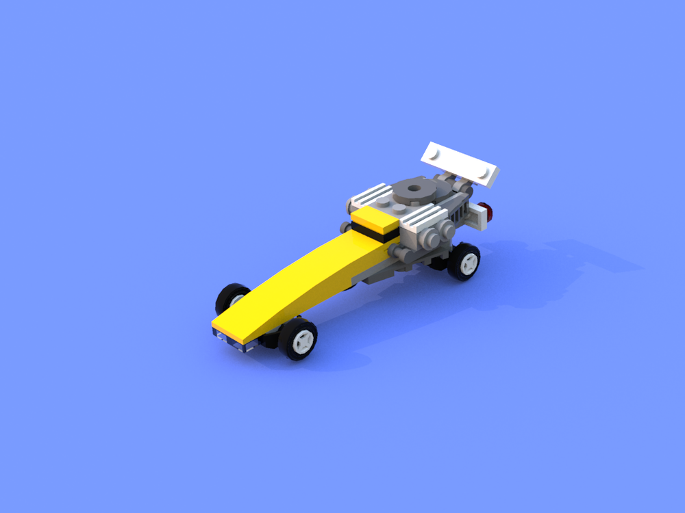 Lego 31060 4 out of 4 Futuristic Vehicles Alternate MOC (Souped-up Dragster)