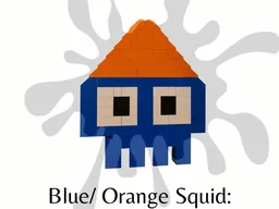 Splatoon Blue And Orange Squid MOC