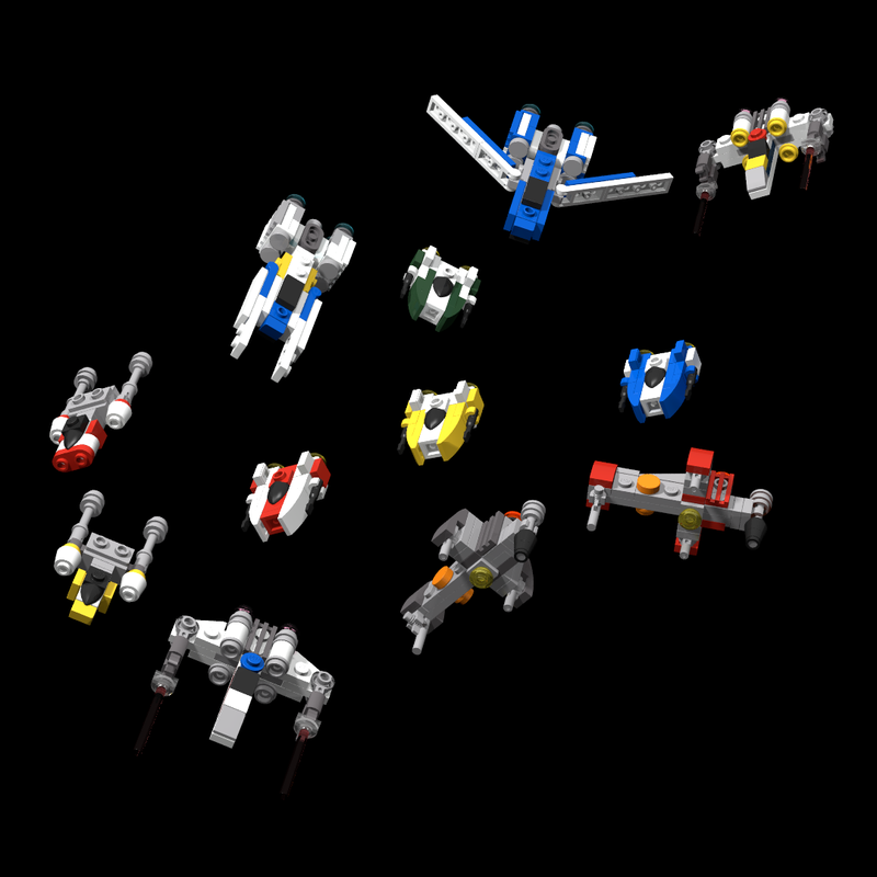 Lego Original Trilogy Starfighters 1 : 250 Scale