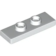 Plate Special 1 x 3 with 2 Studs with Groove and Inside Stud Holder (Jumper) / White