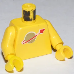 Torso, Classic Space Logo Print, Yellow Arms and Hands / Yellow