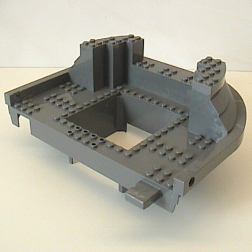 Lego Boat Deck Section, Giant Bow / Stern 15 x 22, Top / Dark Bluish Gray