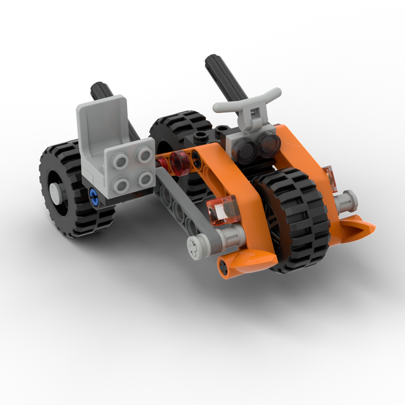 Lego Simple Motorcycle with Sidecar