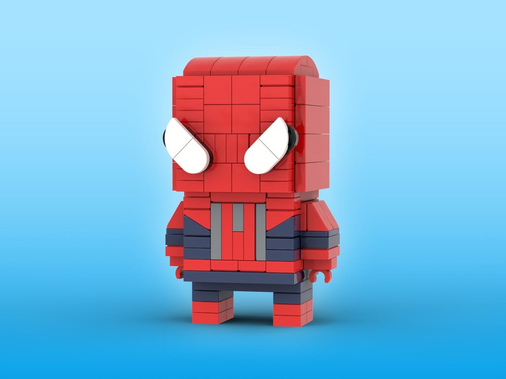 Lego Andrew Garfield The Amazing Spider-Man Brickheadz LEGO MOC - Marvel Studios Spider-Man: No Way Home