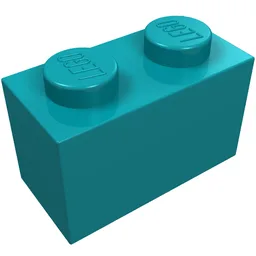 Brick 1 x 2 / Dark Turquoise