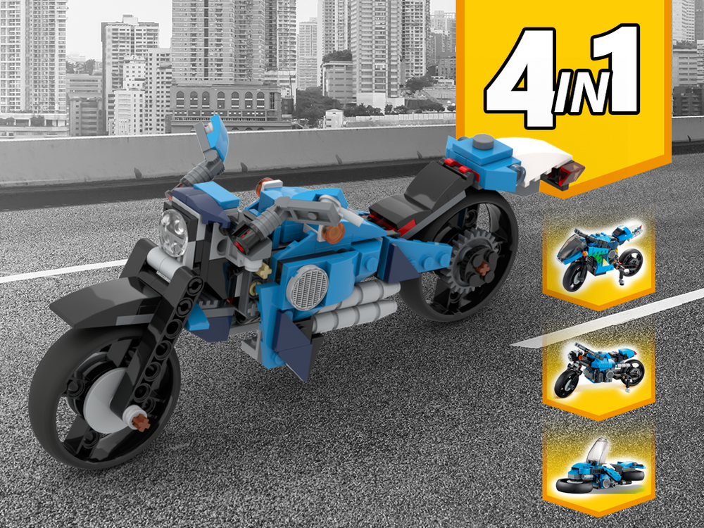 Lego 31114 Bike Alternative Build
