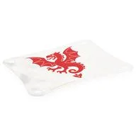 Sail, 9 x 12 with 4 Holes in White with Red Griffin Print / White
