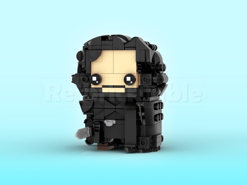 Lego Jon Snow Brickheadz LEGO MOC - Game of Thrones