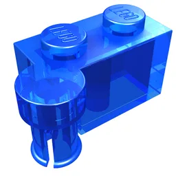 Hinge Brick 1 x 4 [Upper] / Trans-Dark Blue