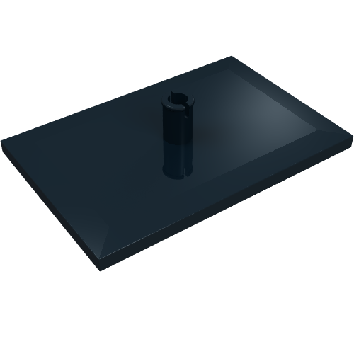 Lego Tile Special 6 x 4 with Beveled Edges and 7mm Pin (Train Bogie Plate)