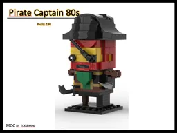 Pirate Captain from the 80s Brickheadz
