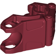 Lego Large Figure Hand, Fist with Axle Hole, 3 Fingers / Dark Red