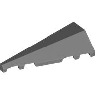 Lego Brick Wedged, Sloped 2 x 5 Left / Dark Bluish Gray