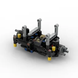 steering and driving axle with suspension