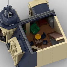 Beaux-Arts Modular Building with interior