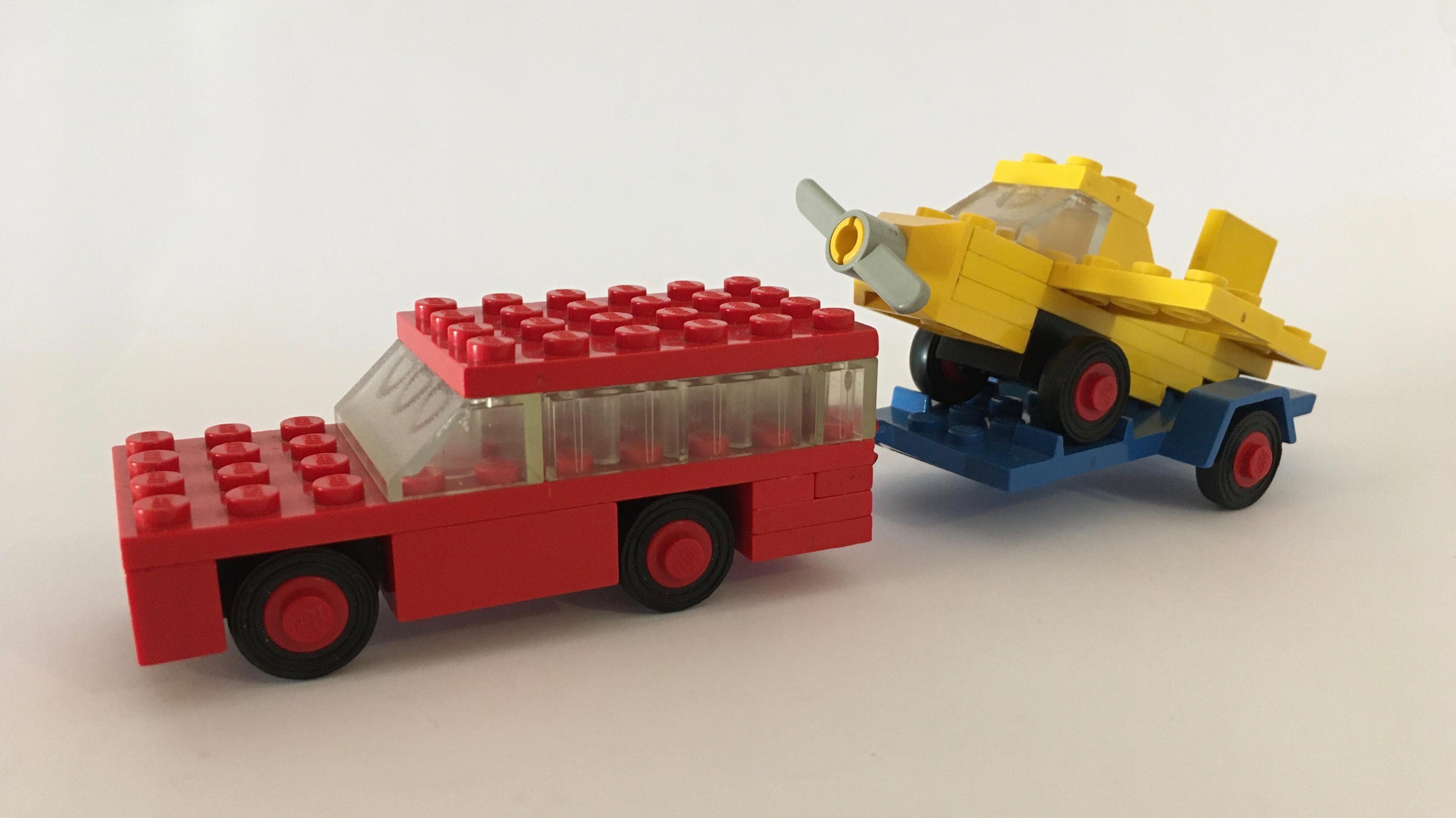 Lego Car with Plane Transporter