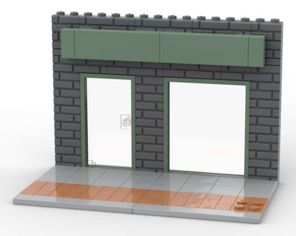 Lego Simple storefront and sidewalk