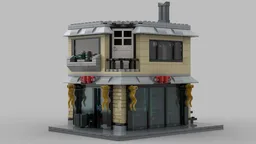 Lego Coffee Shop Corner Moc