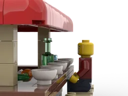 Minifig scale modular ramen shop