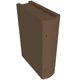 Book 2 x 3 [Plain] / Brown