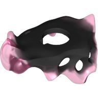 Lego Minifig Neckwear Armour, Crystalized with Trans-Dark Pink pattern / Black