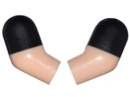 Arm, (Matching Left and Right) Pair with Molded Black Short Sleeves Pattern / Light Nougat