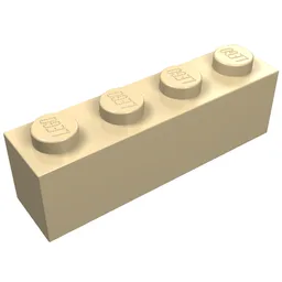 Brick 1 x 4 / Tan