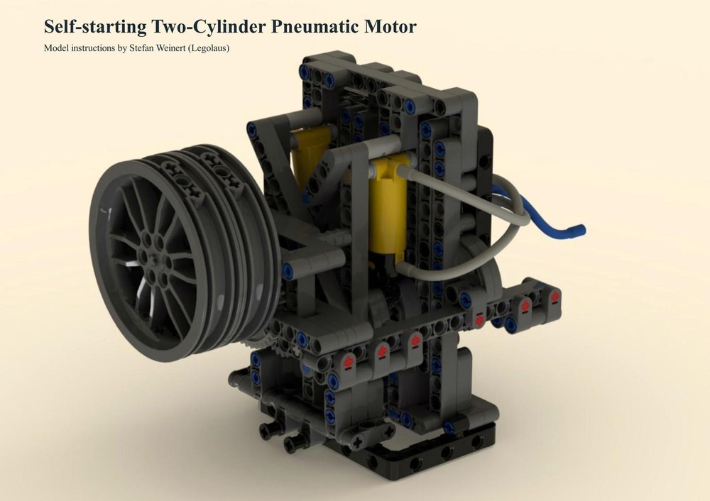 Lego Self-starting two-cylinder pneumatic motor