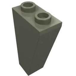 Brick Sloped Inverted 75° 2 x 1 x 3 / Dark Gray