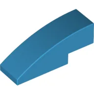 Brick Curved 3 x 1 No Studs / Dark Azure