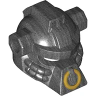 Helmet Demon Bull King Minion with Golden Ring through Nose Print / Pearl Titanium