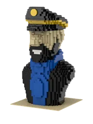 Captain Archibald Haddock bust torso statue