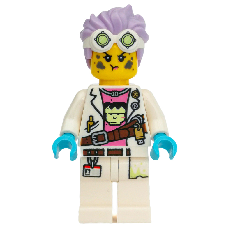 Lego J.B. Watt, Lab Coat, Medium Lavender Hair with Goggles
