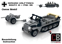 Custom WW2 SdKfz 10 with PaK 36