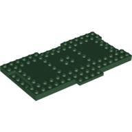 Lego Plate Special 9 x 16 x 2/3 with 1 x 4 Recessed / Dark Green