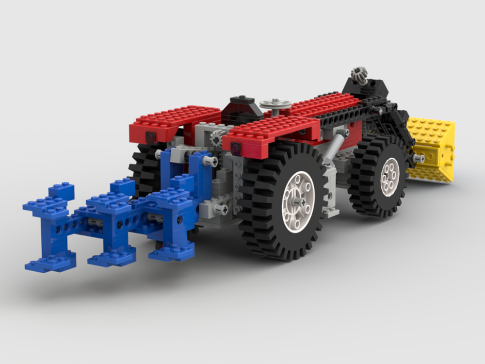Lego Schlüter Compact 850V with front loader and plow