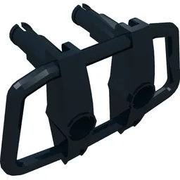 Grille 6 x 4 x 3 [2 Pins & 2 Pin Holes] / Black