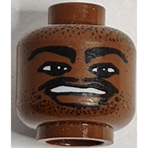 Lego Minifig Head NBA Vince Carter Print / Brown