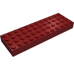 Brick 4 x 12 / Dark Red