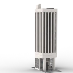 Cheap white skyscraper